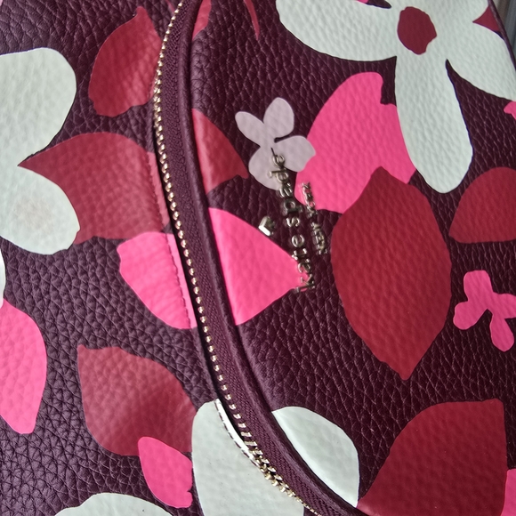 Kate Spade Jackson Forest Pink and White Floral Backpack main image 9